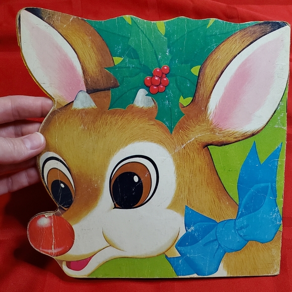 3for$25 Vintage 1970s Golden Shape Book: Rudolph the Red-Nosed Reindeer - Picture 4 of 5